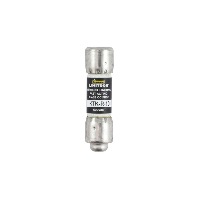 KTK-R-10  Fusibile a cartuccia Eaton KTK  R  Class CC  10A  D10 x 38mm 600Vca