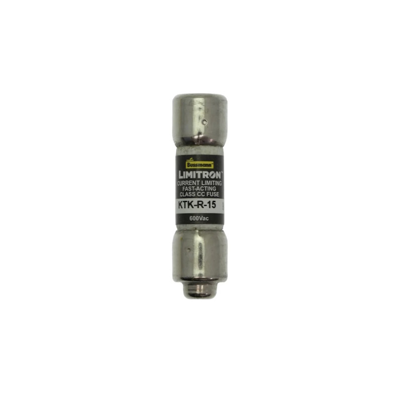 KTK-R-15  Fusibile a cartuccia Eaton KTK  R  Class CC  15A  D 10 x 38mm 600Vca