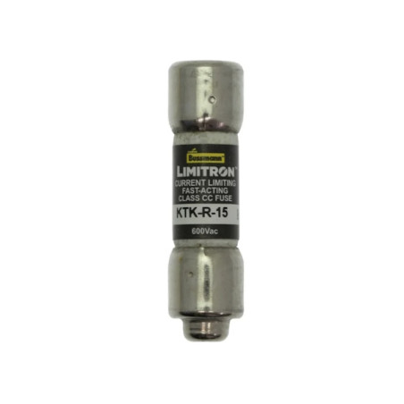 KTK-R-15  Fusibile a cartuccia Eaton KTK  R  Class CC  15A  D 10 x 38mm 600Vca