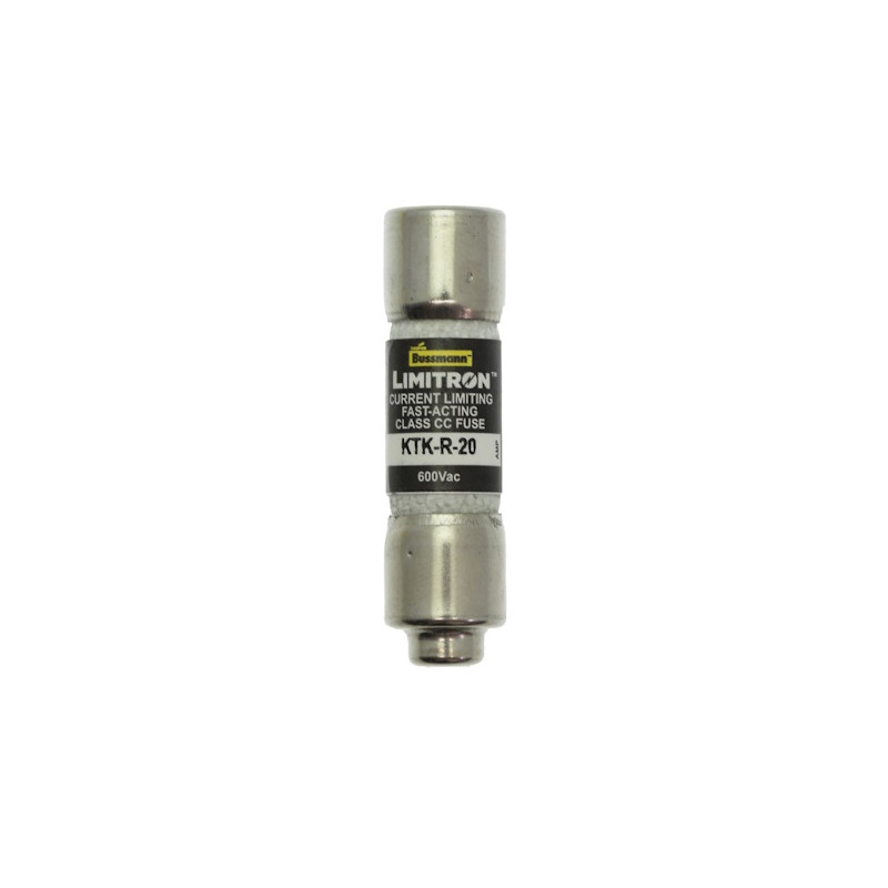 KTK-R-20  Fusibile a cartuccia Eaton KTK  R Class CC   20A  D 10 x 38mm  600Vca