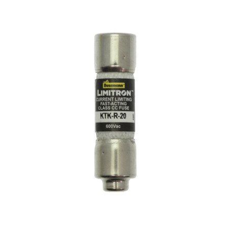 KTK-R-20  Fusibile a cartuccia Eaton KTK  R Class CC   20A  D 10 x 38mm  600Vca