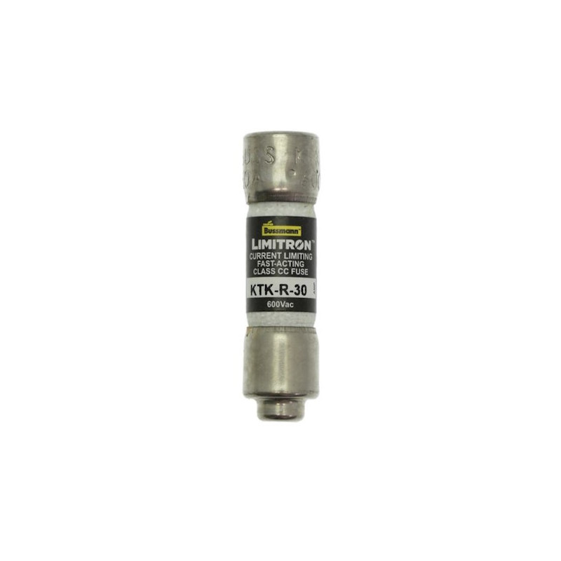 KTK-R-30   Fusibile a cartuccia Eaton KTK  R Class CC  30A  D 10 x 38mm 600Vca.