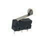 M6403  Microswich  miniatura 3A 250V  contatti argentati  terminali a saldare Leva con rotella  Pressione di lavoro 35g