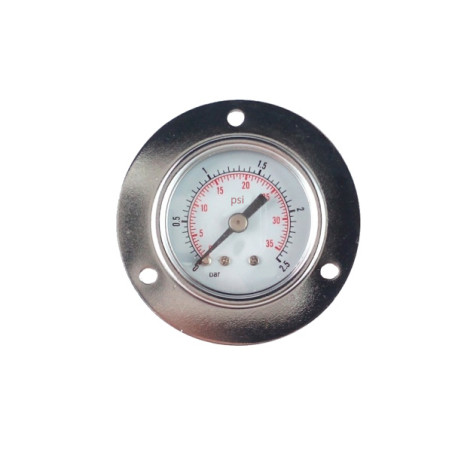 MMF0/2,5  Manometro D 40 mm flangiato attacco 1/8  scala 0 2,5 Bar