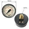 MMM 206  Manometro 0 6 BAR  D 50  Attacco in asse G 1/8