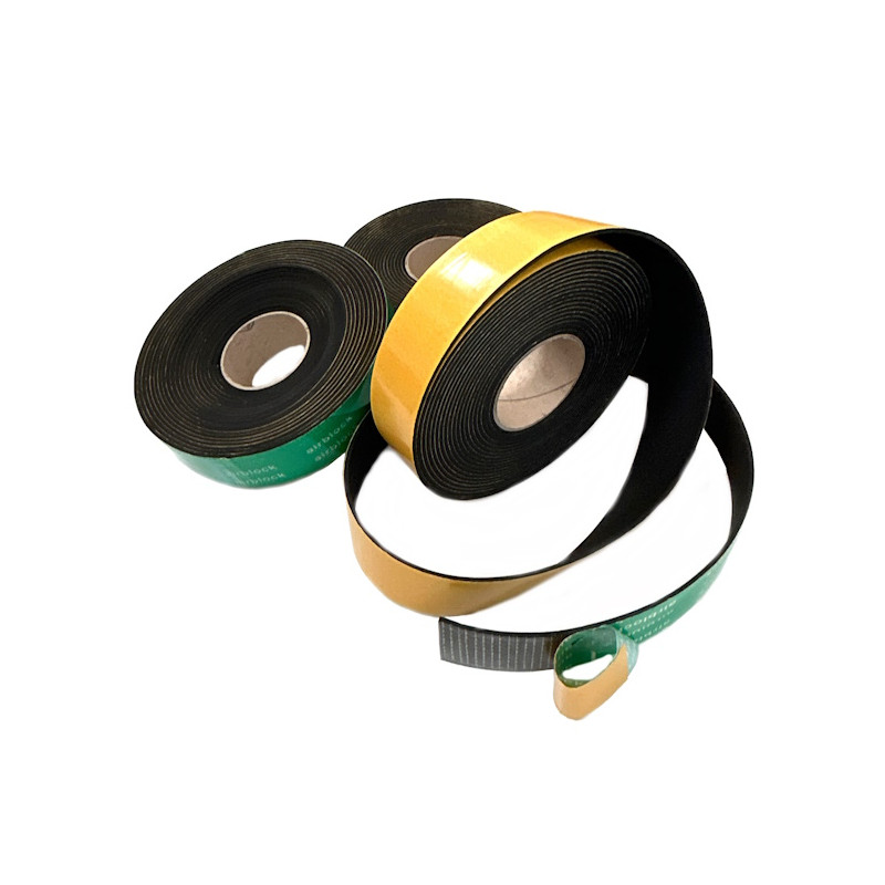 PAIN50310  Nastro adesivo isolante anti condensa  in Epdm nero retinato acrilico  Sez 50x3 mm  x 10 mtl