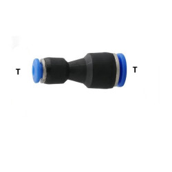 PG08-04  Raccordo intermedio dritto ridotto tubo 8  4