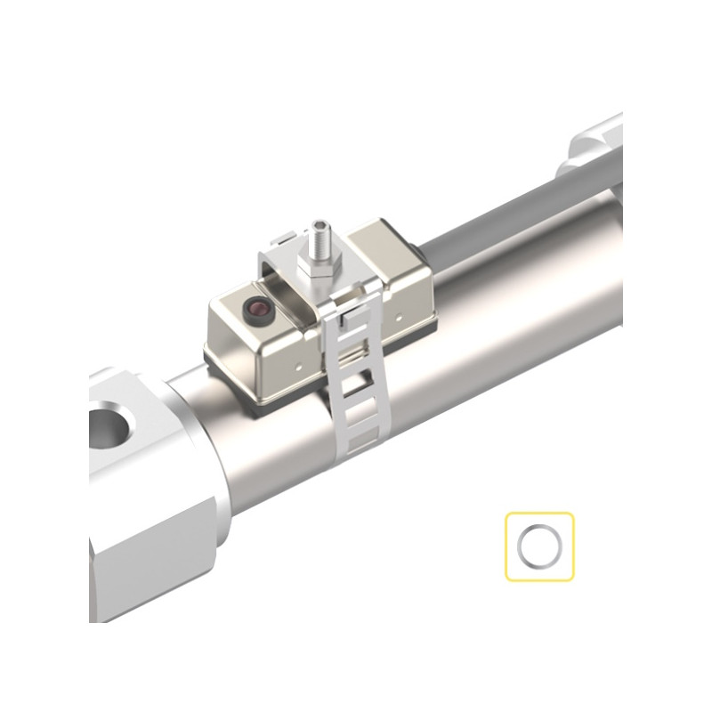 PH-2  Collarino tipo PH 2  per sensori KT21  uso con cilindri rotondi  D 6 D 125