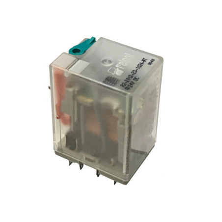 R2-23-1024WT  Relè di potenza per uso generico 2PCO  12A  24Vdc  plug in  blocco manuale