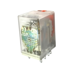 R4-23-1024WTL   Relè di potenza per uso generico  4PCO  6A  24VDC  plug in  LED e test  blocco manuale