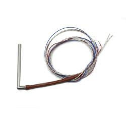 R63590TCJ  Riscaldatore a cartuccia D 6.35 mm X 90 mm  115V 150W  + termocoppia tipo J  uscita 90°  cavo  LC 1000mm