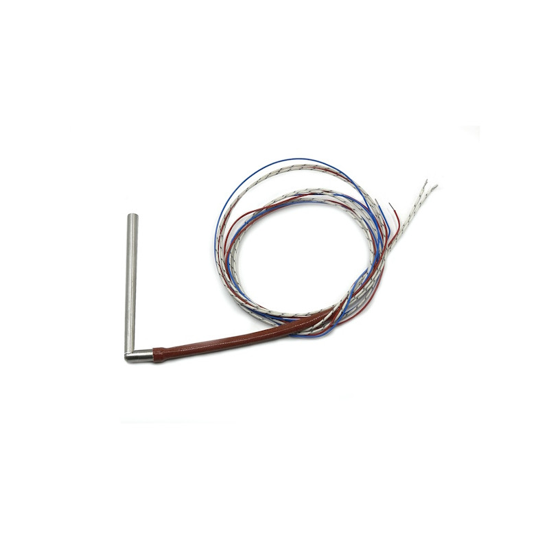 R63590TCJ  Riscaldatore a cartuccia D 6.35 mm X 90 mm  115V 150W  + termocoppia tipo J  uscita 90°  cavo  LC 1000mm