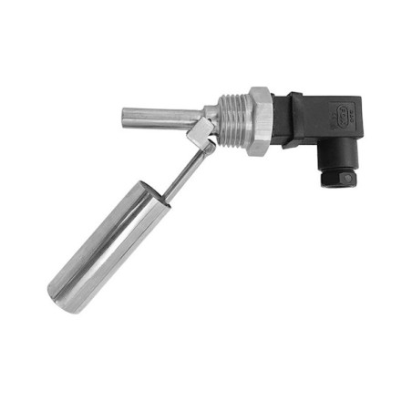 SF142 1/2   Sensore a galleggiante di livello in acciaio inox AISI 304  installazione Orizzontale  G 1/2 contatto NO 1Amp  Conn 