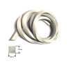 SIL1010M  Profilo silicone espanso bianco per alte temperature dim 10x10mm