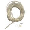 SIL1010TR  Profilo guarnizione in gomma silicone trasparente FDA 60 SH dim 10 X 10 mm