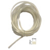 SIL15-10TR  Profilo in gomma silicone trasp  60 SH  dim 15x10 mm