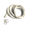 SIL1520M  Profilo in silicone espanso bianco per alte temperature dim 15 X 20 mm