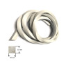 SIL1550B  Profilo in silicone espanso bianco per alte temperature Sezione rettangolare Dim 15 x 50 mm