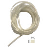 SIL6-6TR  Profilo guarnizione in gomma silicone trasp  65 SH dim 6X6mm