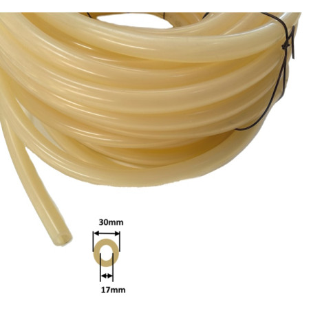 TBSIL1730  Tubo silicone colore miele  D 17 X 30mm