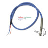 TCJ05020DL0500 Termocoppia Tipo J   D 5x20mm Cavo silicone da 0,5 m elemento di rilevamento semplice giunzione di misurazione No