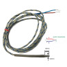 TCJ4020A20  Termocoppia tipo J  liscia norme Din giunto caldo isolato DG 4mm LG 20mm  cavo TTS LC 2 mtl STD