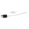 TCJMGN700  Termocoppia TCJ MGO giunto caldo isolato CL  STD DG 1,5mm LG 700mm AISI 316 spina MGN  norme ANSI Mc96 1