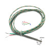 TCZK4-20TTS  Termocoppie tipo  K   AISI 304  D 4x15mm   cavo  sez 2x0,25mm2 isolato in fibra di vetro  L 2000mm