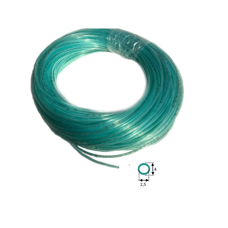TEA2,5X4AT  Tubo flessibile PU Azzurro trasparente D 2,5X4