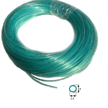 TEA2,5X4AT  Tubo flessibile PU Azzurro trasparente D 2,5X4