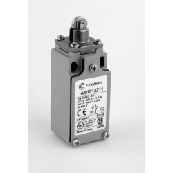 AM1F12Z11  Finecorsa in alluminio  Pistoncino con rotella in acciaio PG13,5  IP65