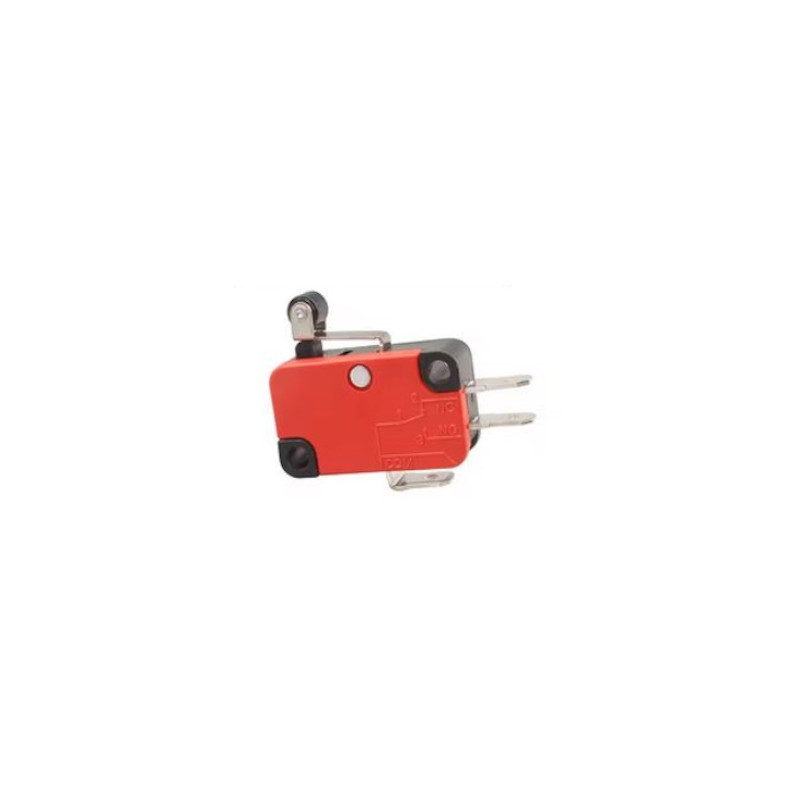 V-155-1C25  Micro interruttore switch serie  plastica  leva  acciaio inox rotella in plastica 1NO NC  15A 250V