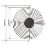VXM25001  Griglia protezione metallica cromata per ventilatore 245mmX245mm