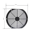 VXP17201BK  Griglia protezione tecnopolimero per  ventilatore  172X150mm