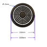 VXP22001AK  Griglia di protezione in tecnopolimero nero per ventilatore D 220 mm