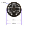 VXP22001BK  Griglia di protezione in tecnopolimero nero per ventilatore D 226 mm