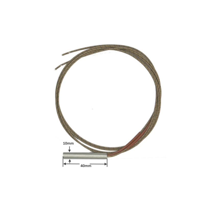 Z8101040N6  Riscaldatore a cartuccia  D 10mm H 40mm 230V 200W  LC 1000mm