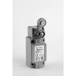 BM1E42Z11  Finecorsa alluminio a  leva con rotella Inox 22mm Contatti a scatto  1NO  1NC  doppio isolamento e apertura positiva 