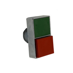 ECX 1154  Pulsante doppio  tasto rosso sporgente serie 1000