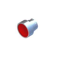 ECX1101  Pulsante D 22 metallica filo ghiera rosso serie ECX1000