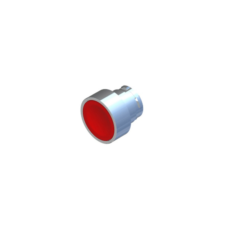 ECX1101  Pulsante D 22 metallica filo ghiera rosso serie ECX1000