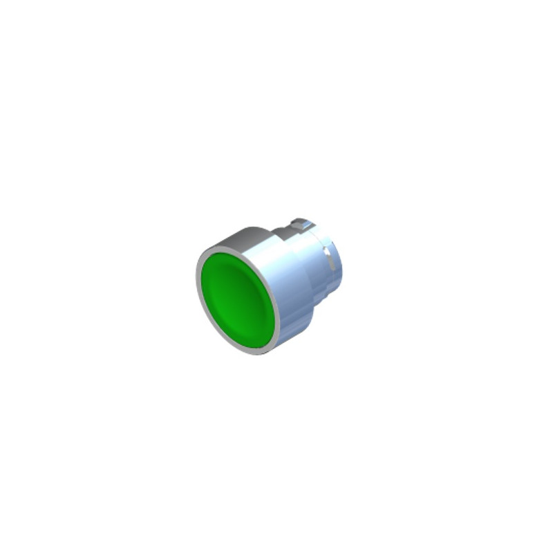ECX1102  Pulsante D 22 metallica filo ghiera verde serie ECX1000