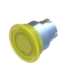 ECX1223 Pulsante luminoso a fungo senza aggancio  D 40mm giallo  IP65