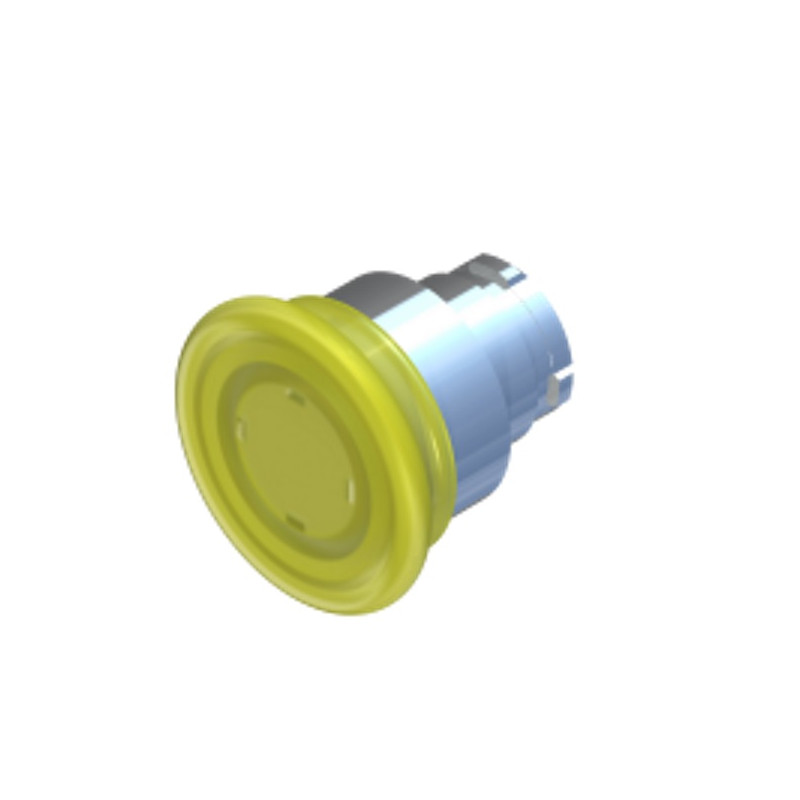 ECX1223 Pulsante luminoso a fungo senza aggancio  D 40mm giallo  IP65
