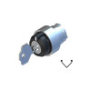 ECX1420  Selettore a chiave  2 posizioni fisse con estrazione chiave a SX e DX