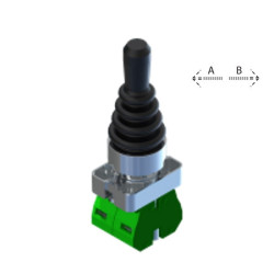 ECX1510  Joystick 2 posizioni  A B con ritorno serie metallo H 79 mm