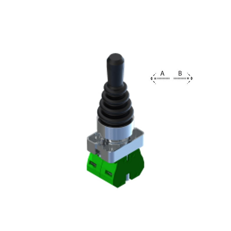 ECX1510  Joystick 2 posizioni  A B con ritorno serie metallo H 79 mm