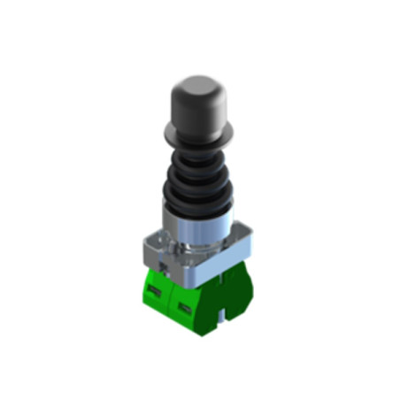 ECX1510S   Joystick 2 posizioni A B con ritorno serie metallo H 79 mm  con blocco  contatti NA