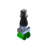 ECX1510S   Joystick 2 posizioni A B con ritorno serie metallo H 79 mm  con blocco  contatti NA