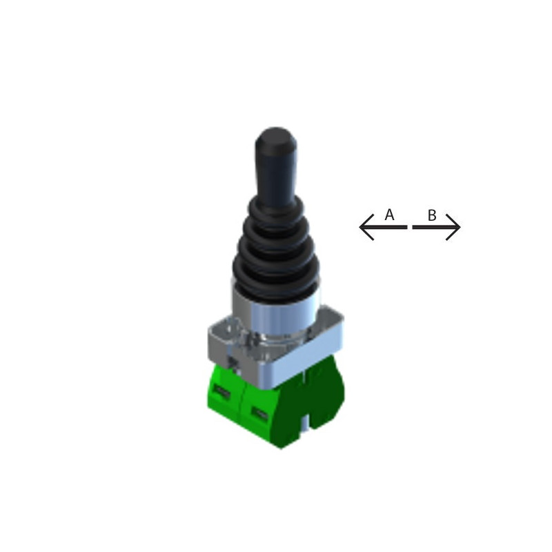 ECX1512  Joystick 2 posizioni A B mantenute  serie metallo H 79 mm